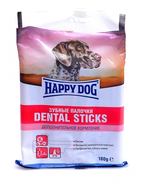 Happy Dog зубные палочки с мясом и злаками